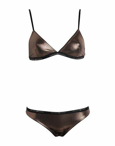 Emporio Armani Woman Underwear set Copper Polyester, Elastane Cover