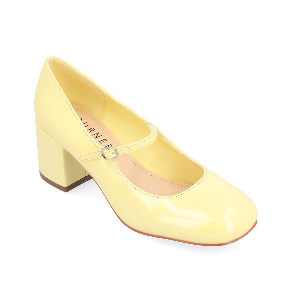 Journee Collection Okenna Mary Jane Pump | Women's | Yellow Cover