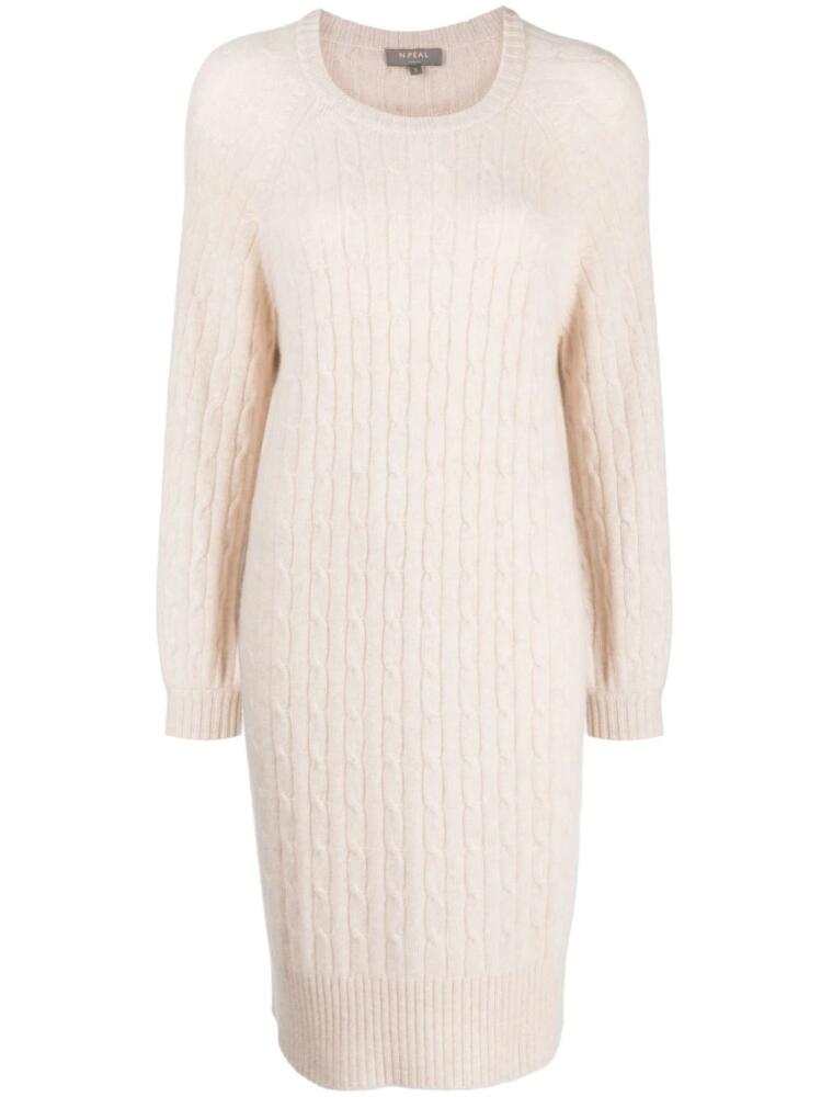 N.Peal cable-knit round-neck jumper - Neutrals Cover