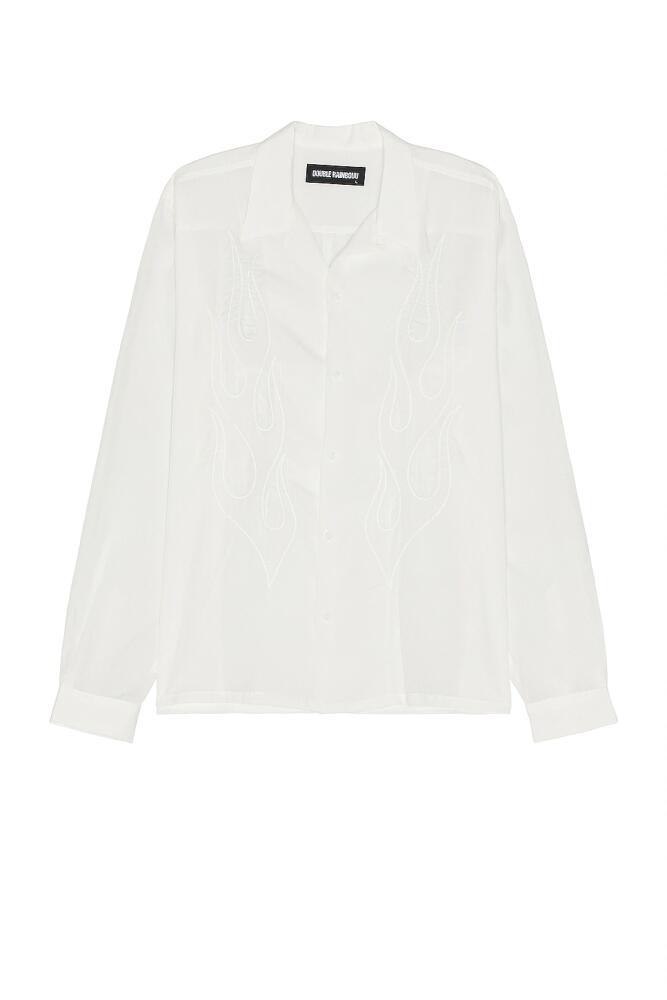 DOUBLE RAINBOUU Long Sleeve Shirt in White Cover