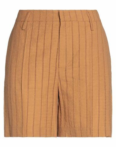 Alysi Woman Shorts & Bermuda Shorts Brown Cotton, Polyester Cover