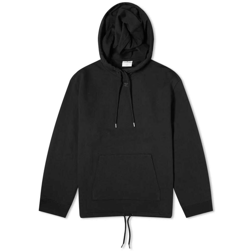 Courrèges Women's Elasticated Fleece Hoodie in Black Cover