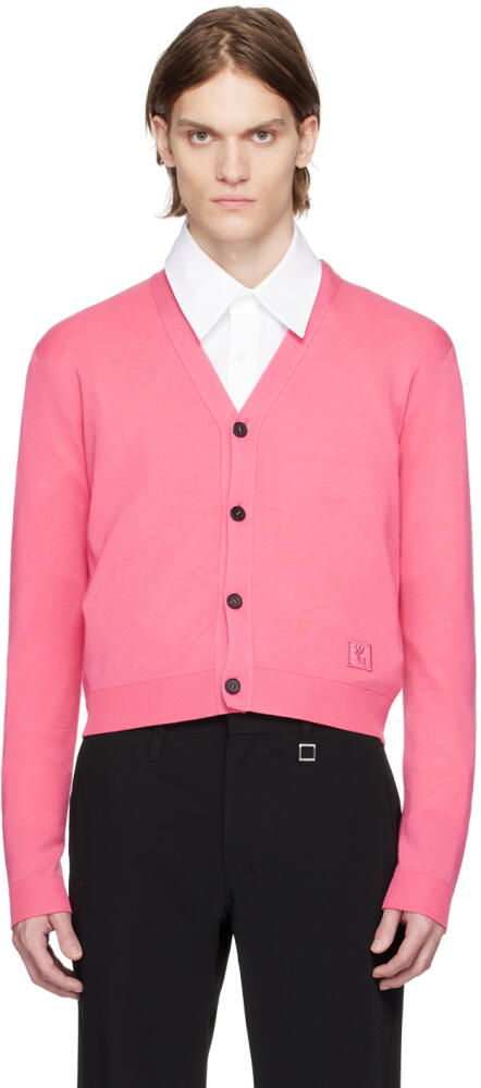 WOOYOUNGMI Pink Cropped Cardigan Cover