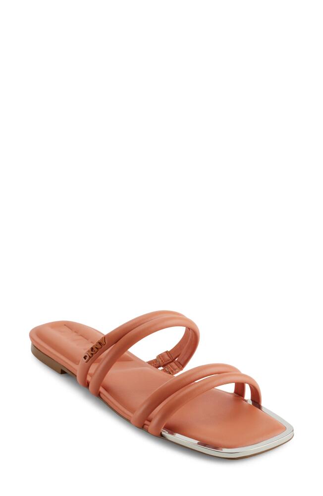 DKNY Square Toe Slide Sandal in Terracota Cover