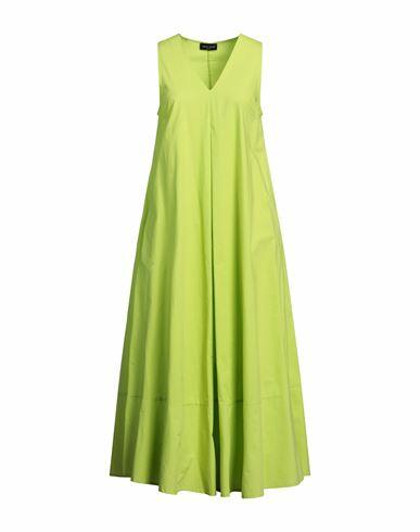 Roberto Collina Woman Maxi dress Light green Cotton Cover