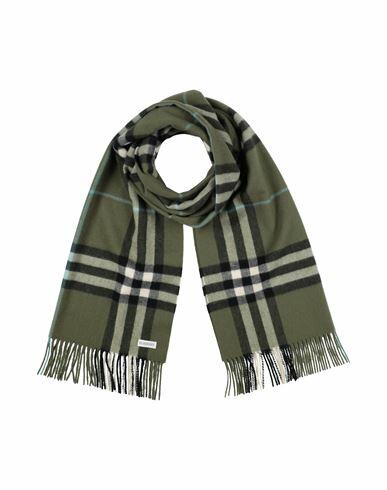 Burberry Woman Scarf Military green Cashmere Cover