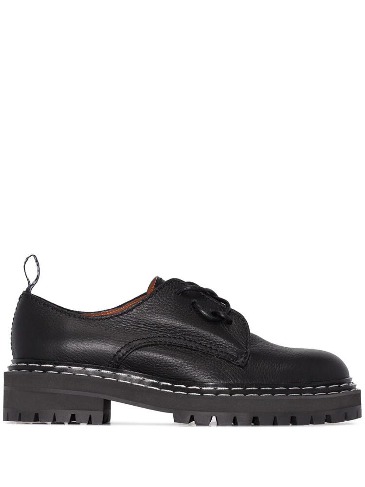 Proenza Schouler leather Oxford shoes - Black Cover