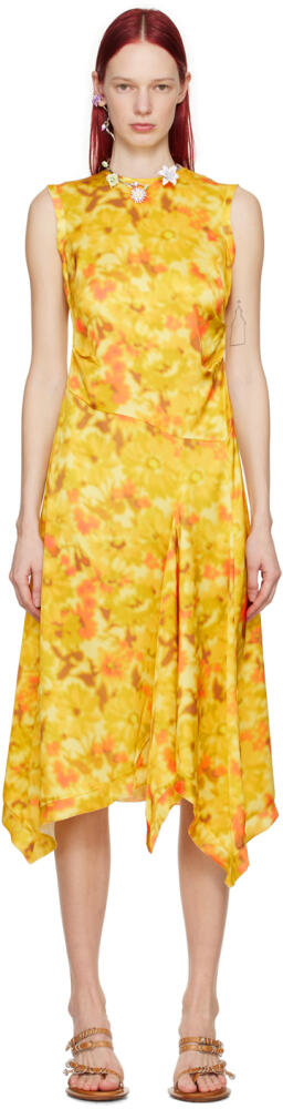 Acne Studios Yellow Sleeveless Midi Dress Cover