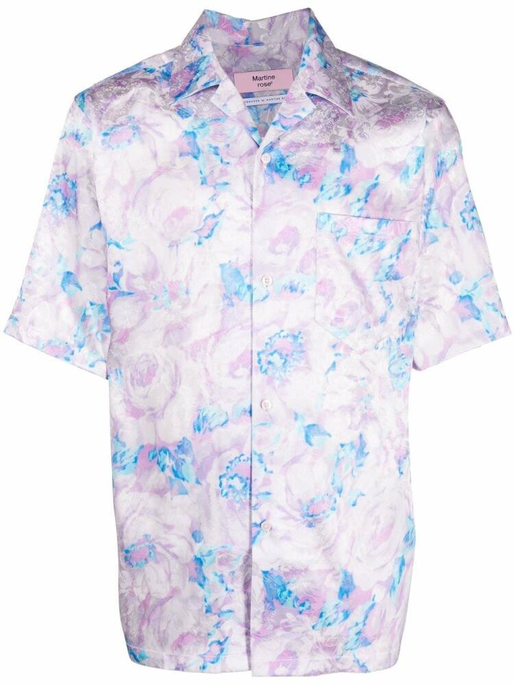 Martine Rose floral-print short-sleeve shirt - Pink Cover