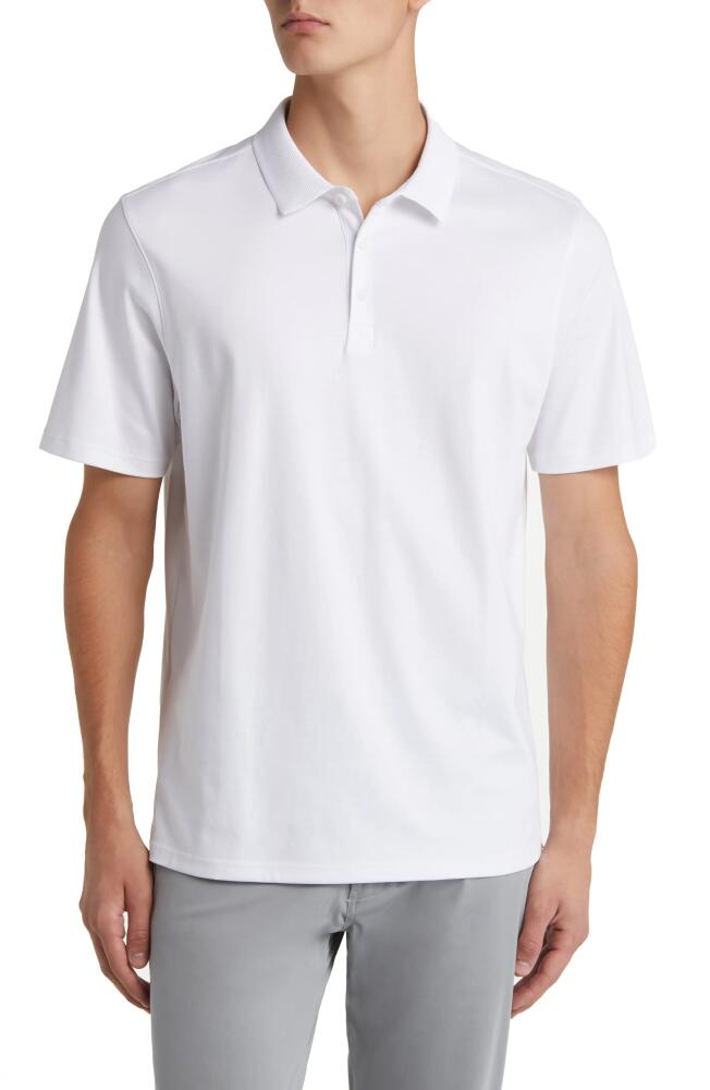 34 Heritage Pima Cotton Polo in White Cover