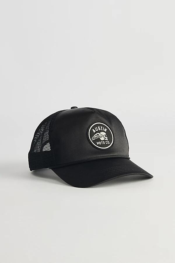 American Needle Austin Moto Satin Snapback Hat in Black Cover