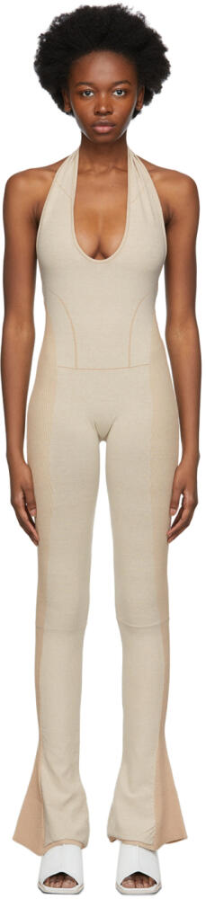 JACQUEMUS Beige 'La Combinaison Baunhila' Jumpsuit Cover