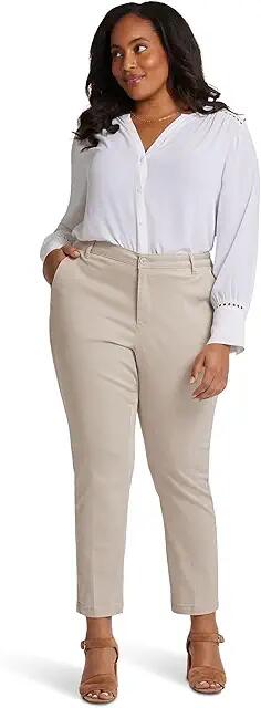 NYDJ Plus Sadie Slim (Feather) Women's Dress Pants Cover