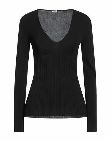 Jil Sander Woman Sweater Black Viscose, Polyester Cover