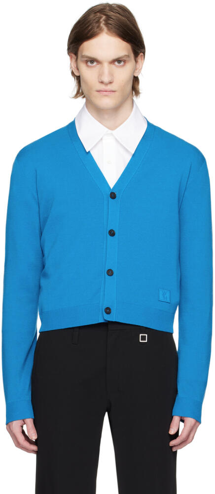 WOOYOUNGMI Blue Cropped Cardigan Cover