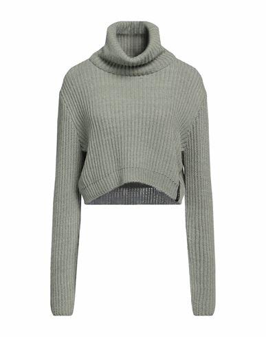 Hinnominate Woman Turtleneck Sage green Acrylic, Polyester Cover