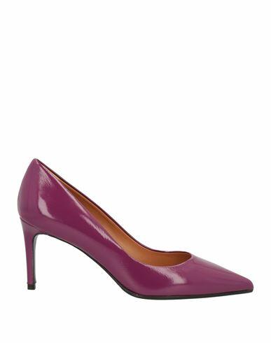 J. a.p. Jose Antonio Pereira Woman Pumps Deep purple Leather Cover