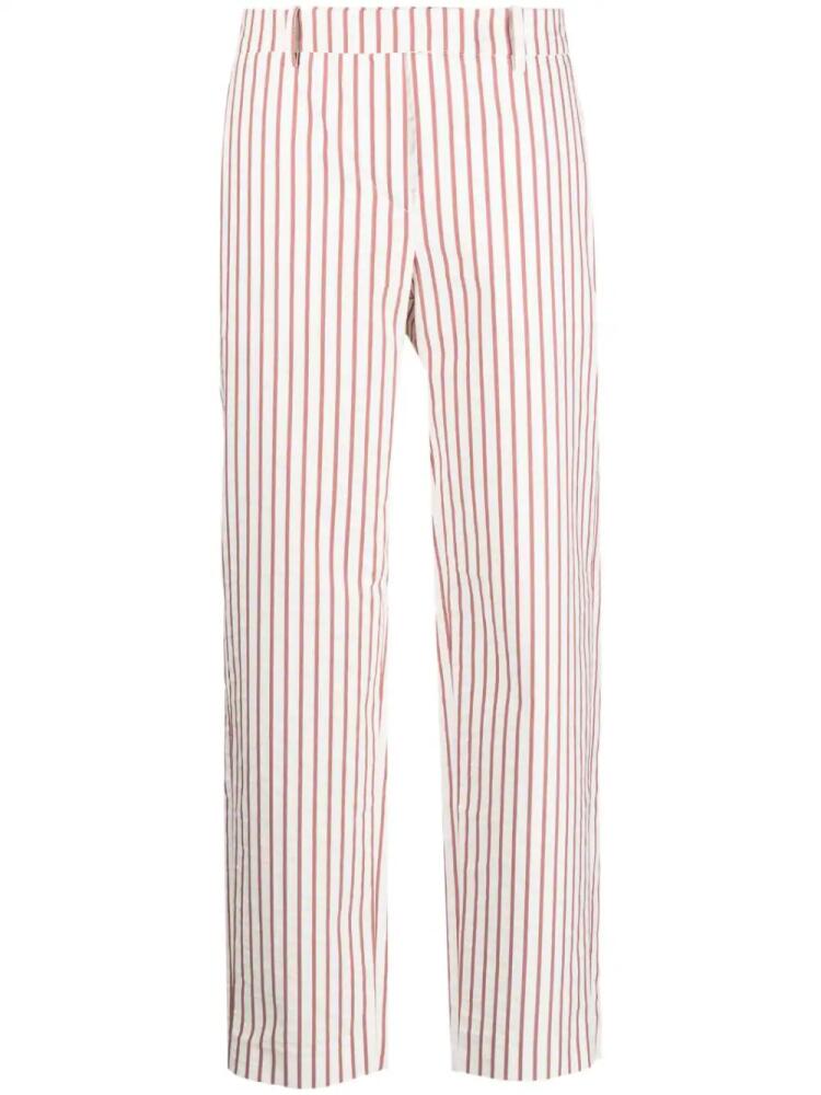 Fabiana Filippi striped straight-leg trousers - White Cover