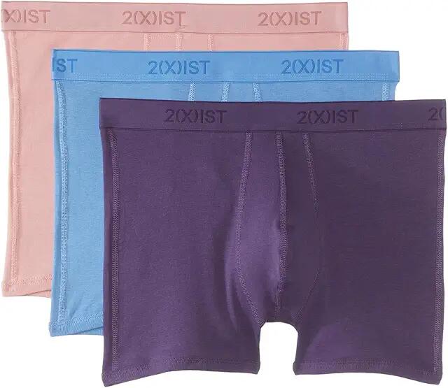 2(X)IST 3-Pack ESSENTIAL No-Show Trunk (Tattoo/Top O The Morning/Pressed Rose) Men's Underwear Cover