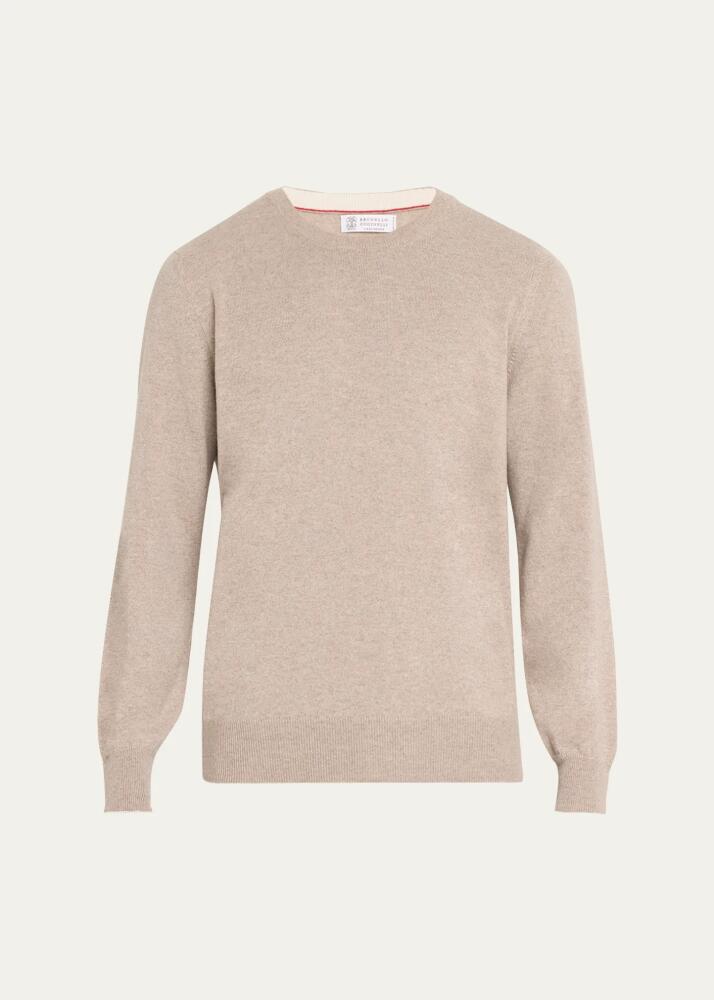 Brunello Cucinelli Men's Cashmere Crewneck Sweater Cover