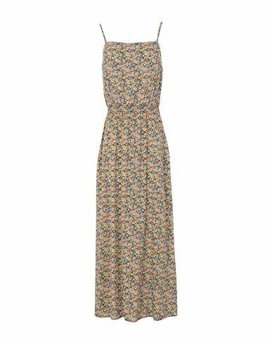 8 By Yoox Printed Viscose Elastic-waist Long Dress Woman Maxi dress Black Viscose Cover