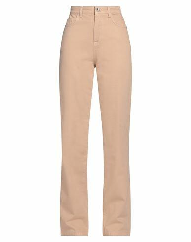 Patrizia Pepe Woman Jeans Sand Cotton Cover