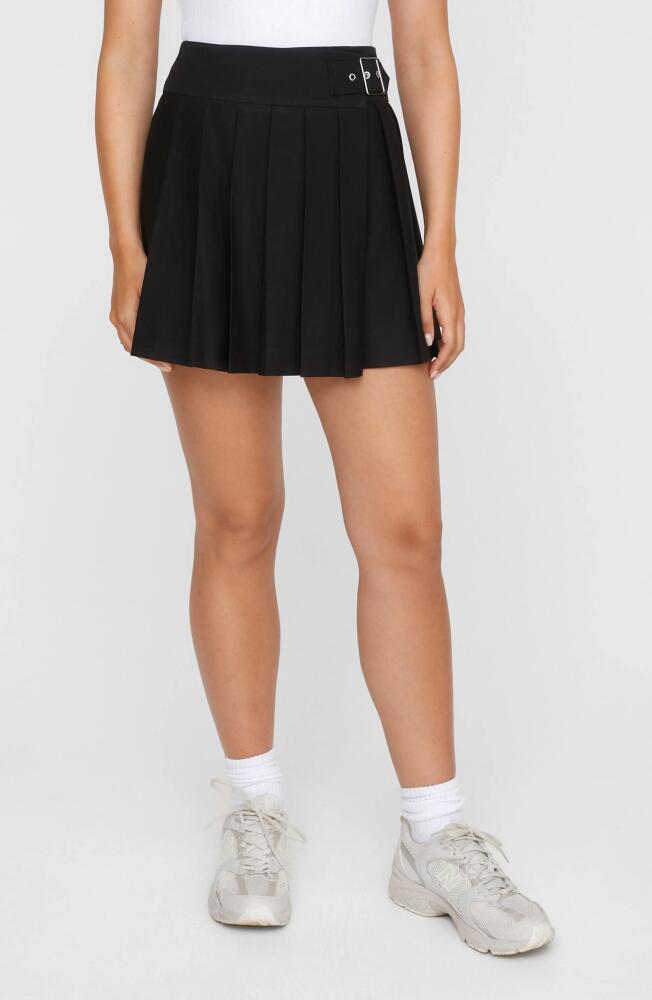 NASTY GAL Buckle Detail Pleated Miniskirt in Black Cover