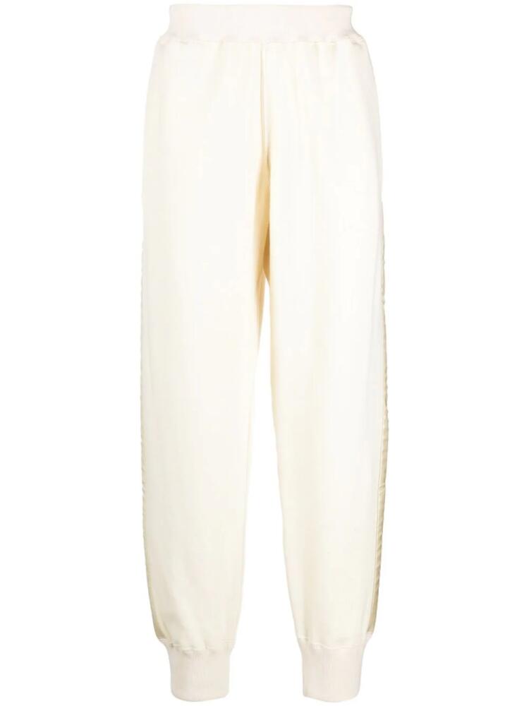 Jil Sander tapered-leg jersey track pants - Neutrals Cover