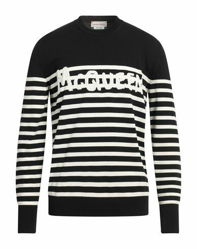 Alexander Mcqueen Man Sweater Black Cotton Cover