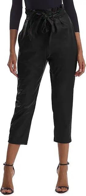 Commando Faux Leather Paperbag Pants SLG451 (Black) Women's Casual Pants Cover