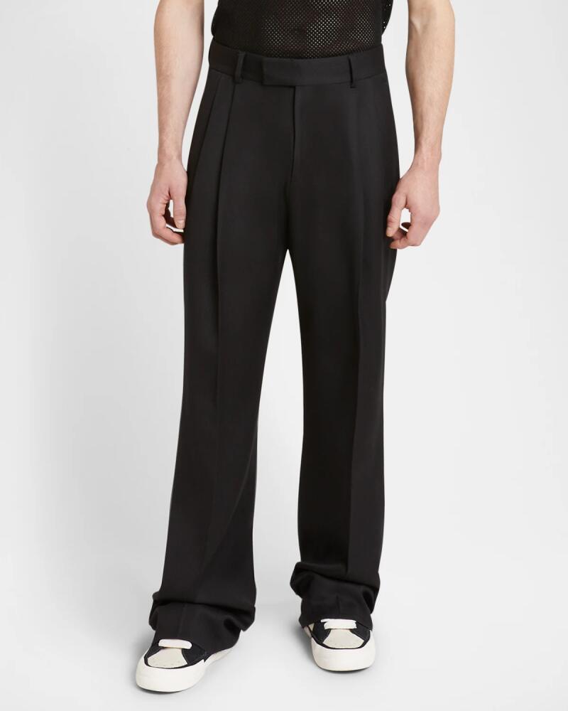 Amiri Men's Double-Pleated Gabardine Pants Cover