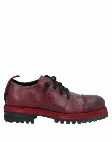 1725.a Woman Lace-up shoes Red Soft Leather Cover