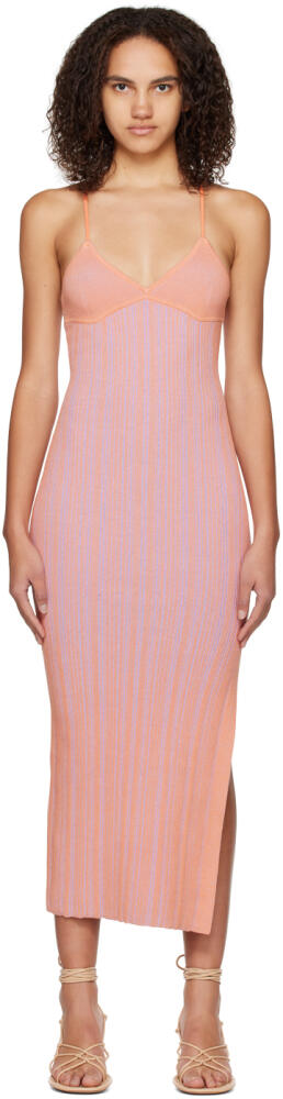 ANNA QUAN Orange Gracie Midi Dress Cover