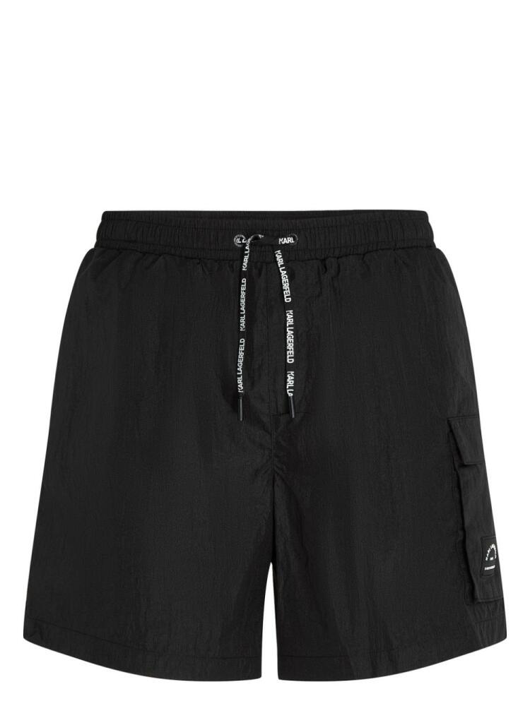 Karl Lagerfeld Rue St-Guillaume cargo swim shorts - Black Cover