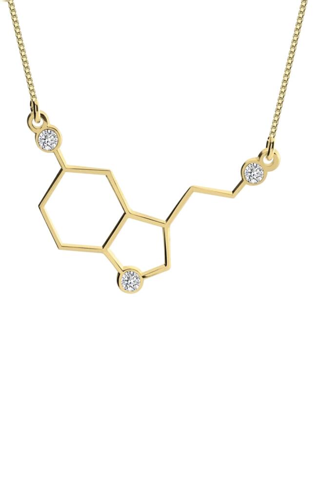 MELANIE MARIE Serotonin Pendant Necklace in Gold Plated Cover