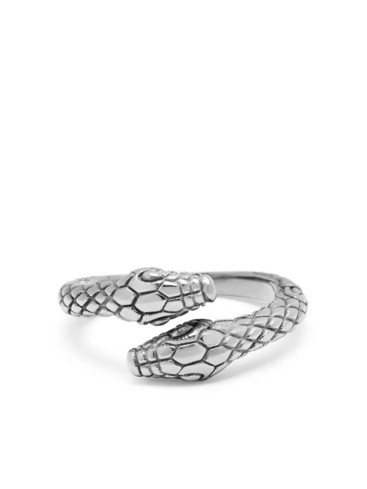 Nialaya Jewelry Vintage Snake ring - Silver Cover