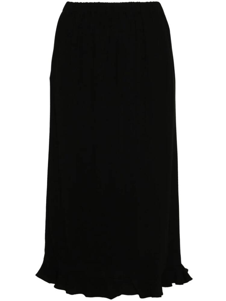 Marni pleated crepe midi skirt - Black Cover