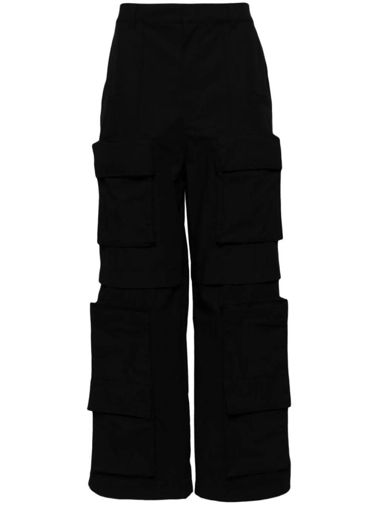 Juun.J wide-leg cargo trousers - Black Cover