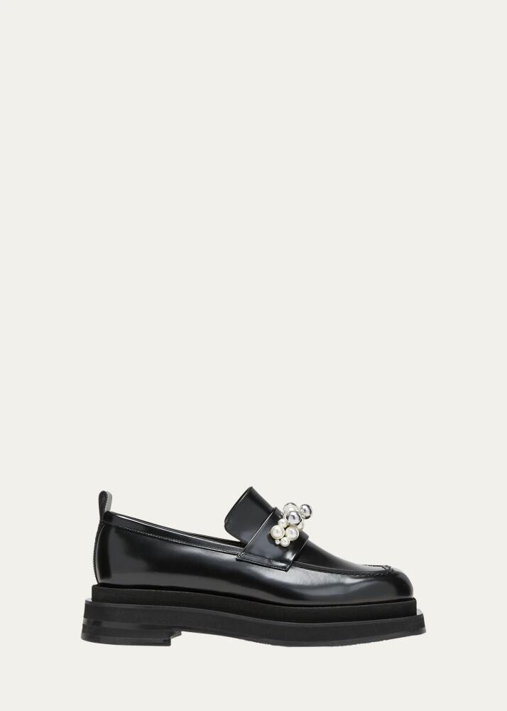 Simone Rocha Leather Bell Charms Platform Loafers Cover