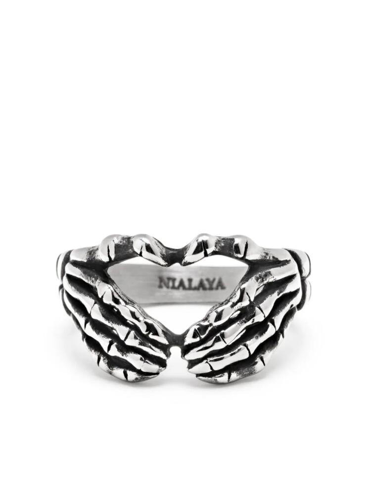 Nialaya Jewelry Vintage Skeleton ring - Silver Cover