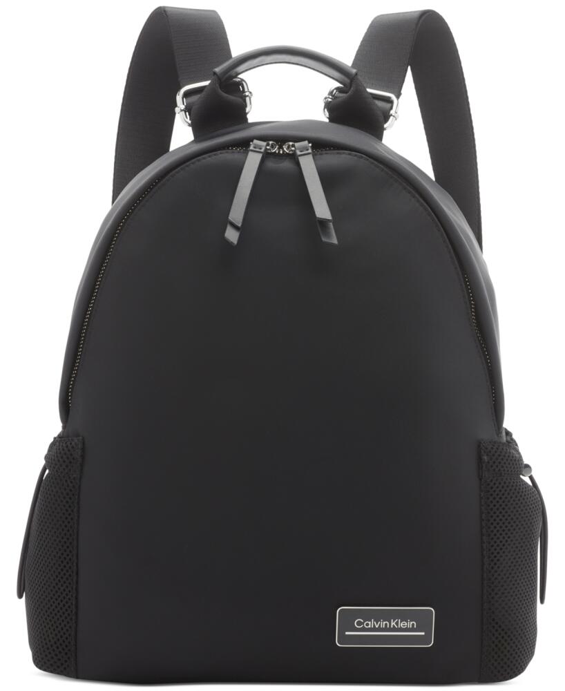 Calvin Klein Jessie Mesh Side Pocket Nylon Backpack - Black Cover