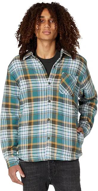 Hurley Portland Sherpa Lined Flannel (Deep Mojito) Men's Clothing Cover