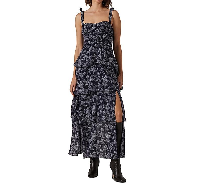 Astr the Label Mellorie Floral Ruffle Tiered Maxi Dress Cover