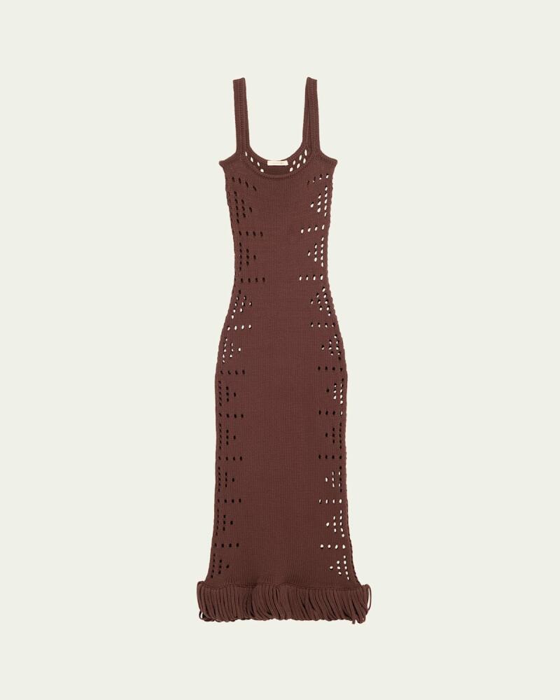 Diotima Moore Knit Loop Fringe Dress Cover