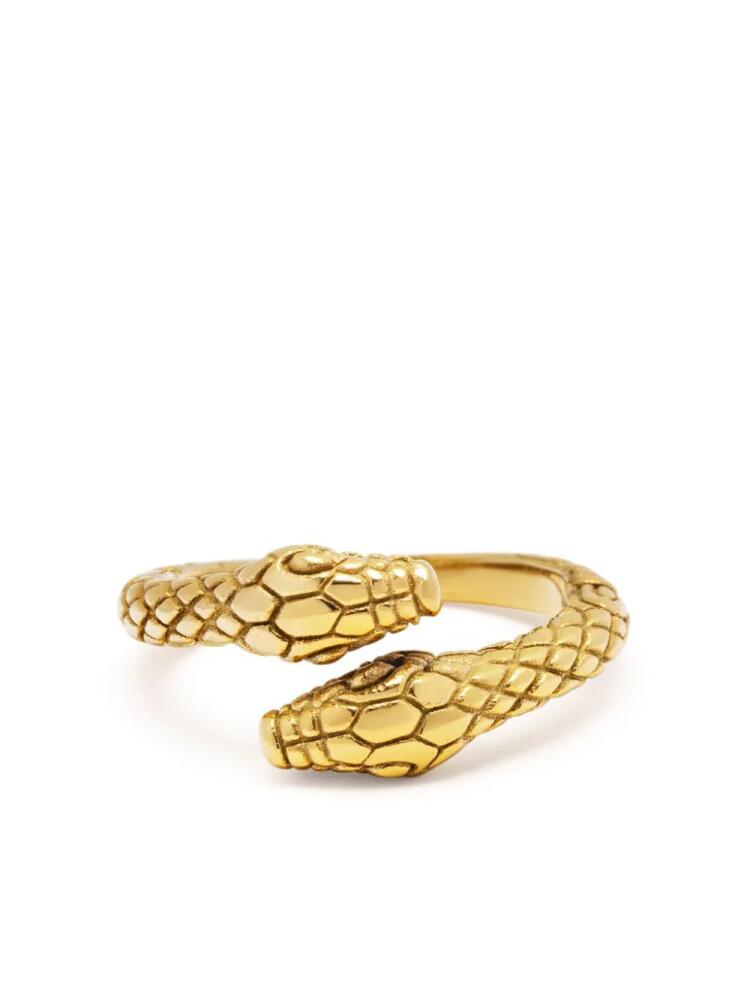 Nialaya Jewelry Vintage Snake ring - Gold Cover