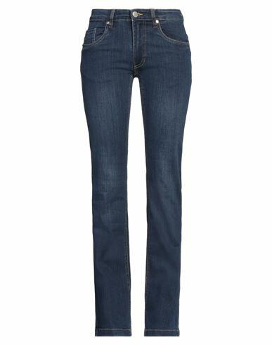 Silvian Heach Woman Jeans Blue Cotton, Polyester, Elastane Cover