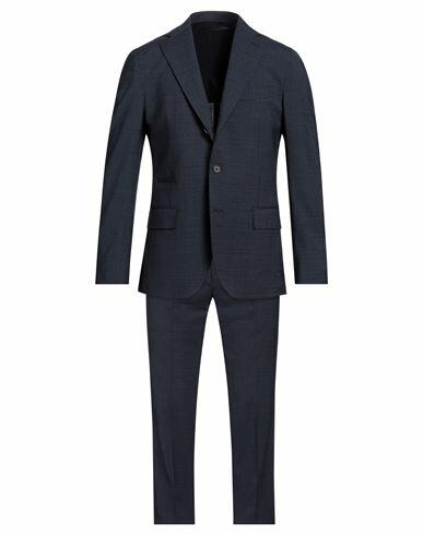 Eleventy Man Suit Midnight blue Polyester, Wool, Polyamide Cover