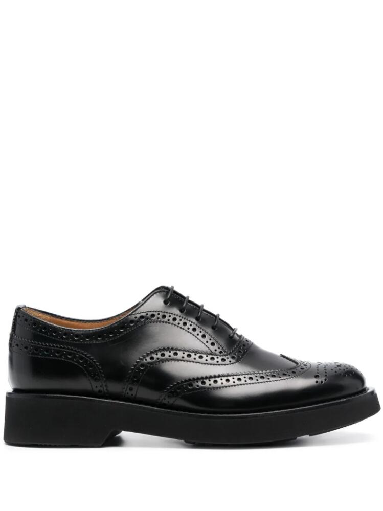 Church's perforated leather oxfords - Black Cover