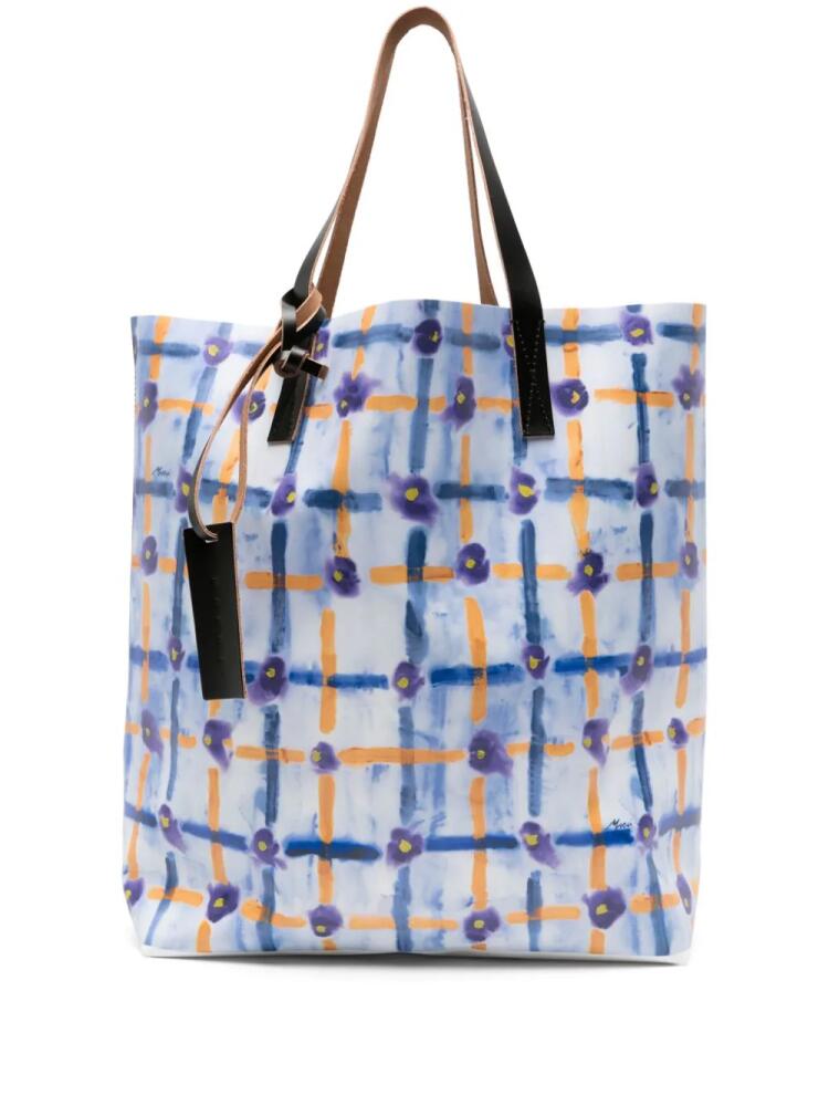 Marni colour-block tote bag - Blue Cover