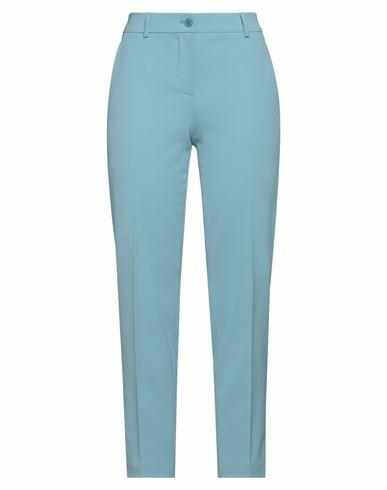 Boutique Moschino Woman Pants Sky blue Polyester, Elastane Cover